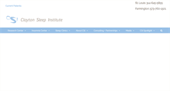 Desktop Screenshot of claytonsleep.com